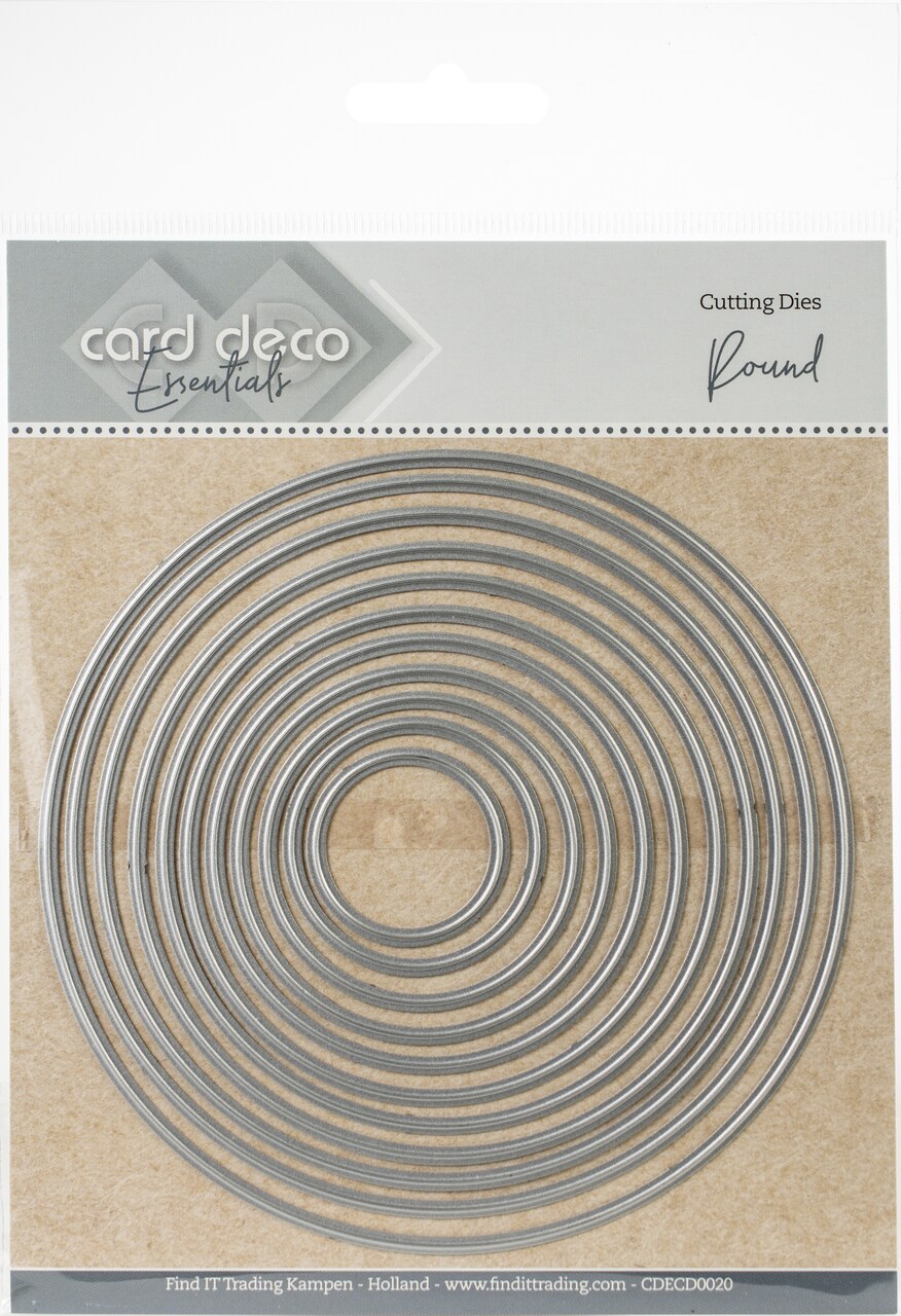 Find It Trading Card Deco Essentials Nesting Cutting Dies-Round